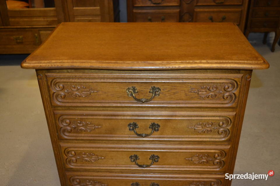 komoda ludwikowska dąb Meble śląskie Będzin
