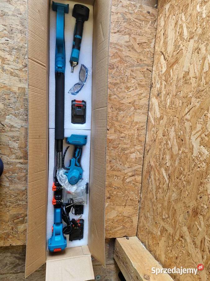 PIŁA łańcuchowa akumulatorowa NA WYSIĘGNIKU Głogowa