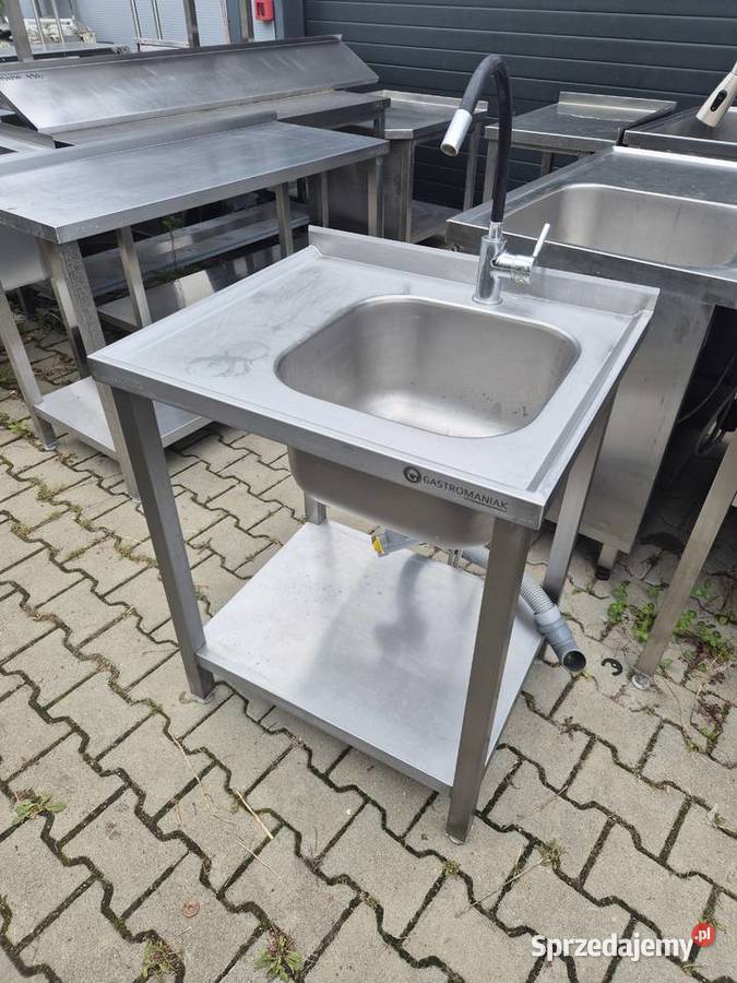Zlew Gastronomiczny 1 Komorowy z Półką 706085 B Ostrów Wielkopolski