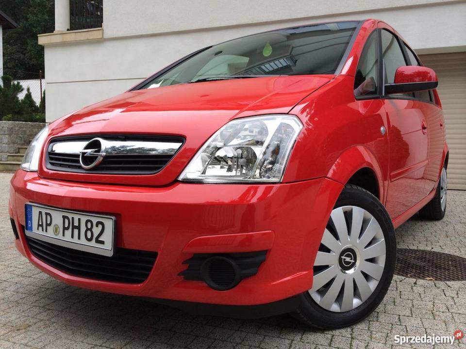 Opel Meriva nieuszkodzony czerwony 124000km Sopot sprzedam