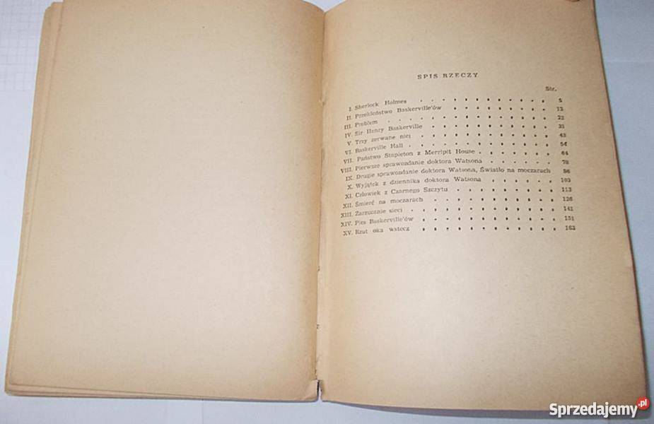 Pies Baskervilleów Artur Conan Doyle Rok wydania 1955 wielkopolskie sprzedam