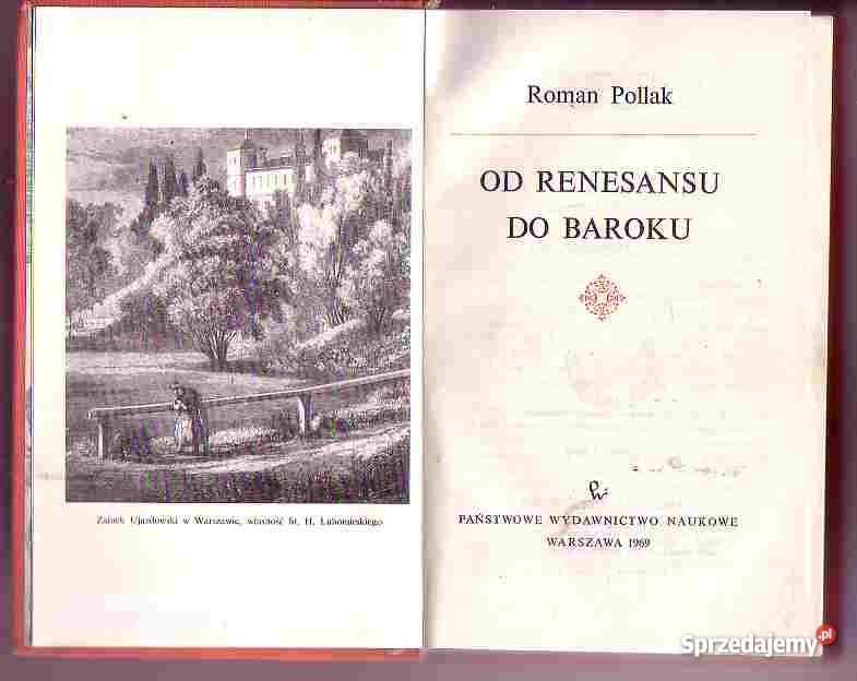 3077 RNESANSU DO BAROKU ROMAN POLLAK Czyrna