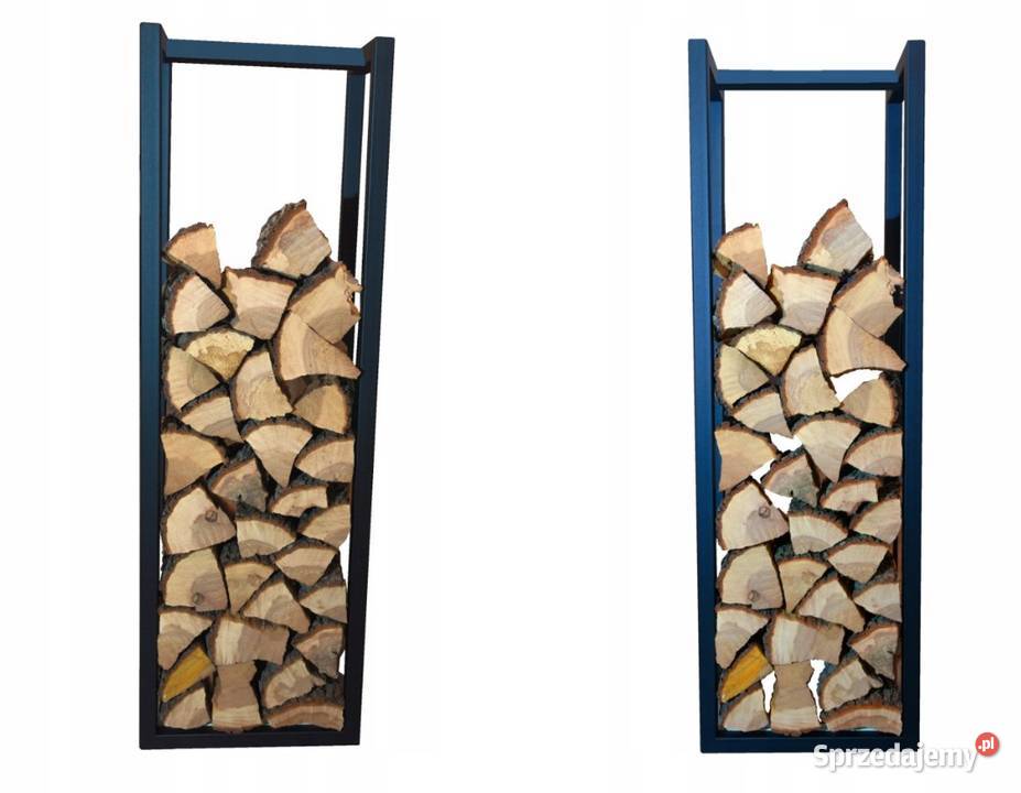 Stojak na drewno kominkowe loft kosz opałowe