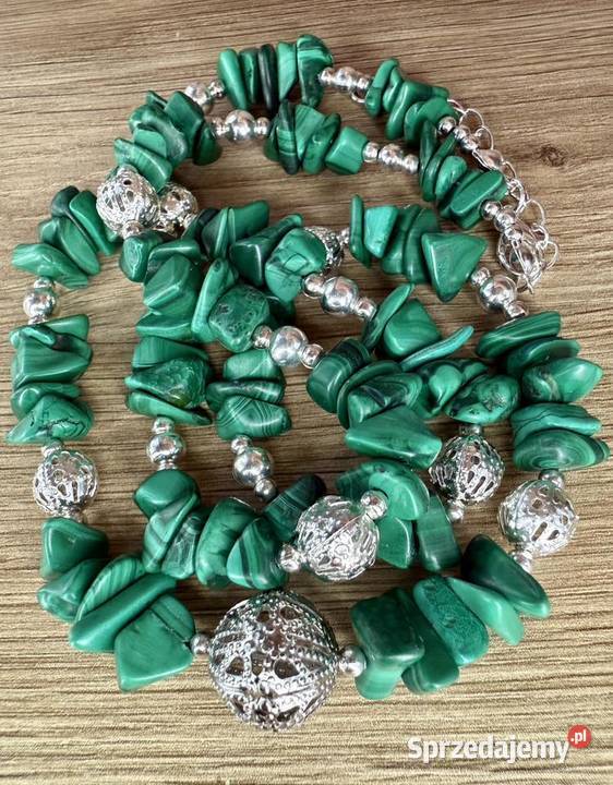 Naszyjnik z malachitu Legnica sprzedam