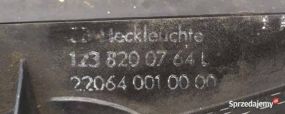 MercedesBenz W123 1984 Lampa tylna lewa Łagiewniki