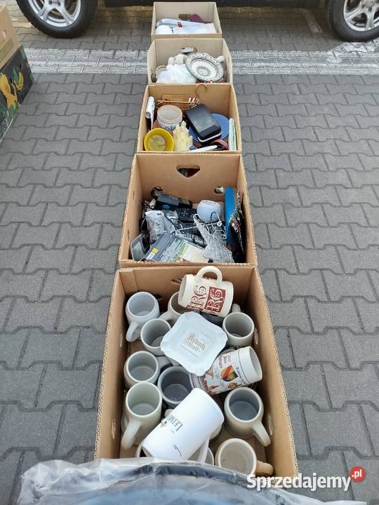 Kartony z Niemiec z rzeczy używane szkliwa Porcelana i szkło Rabka-Zdrój