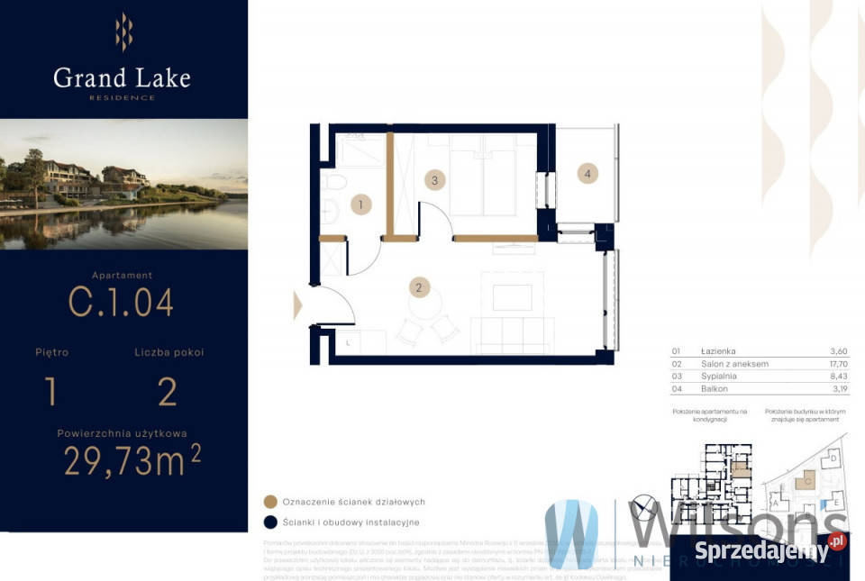 Mieszkanie 2973m2 2 pokoje Mikołajki Nieruchomości