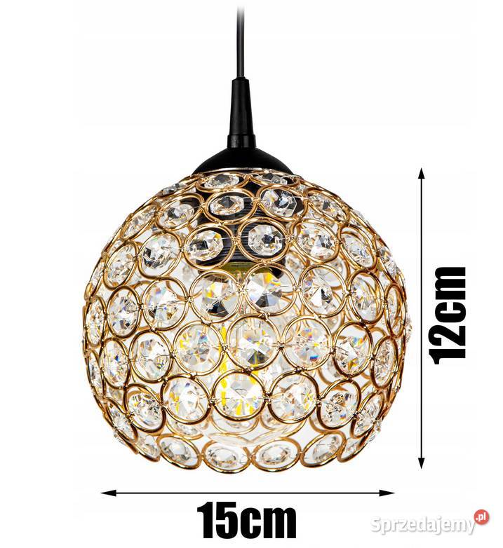 LAMPA WISZĄCA SUFITOWA ŻYRANDOL KULA glamour Choroszcz