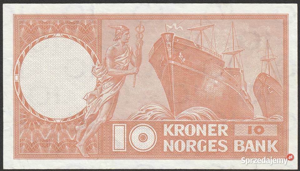 NORWEGIA 10 KORON 1971 UNC łódzkie Łódź sprzedam