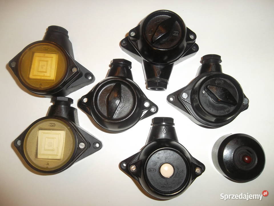 Stary bakelit wyłącznik schodowyloftróżne dolnośląskie Wałbrzych