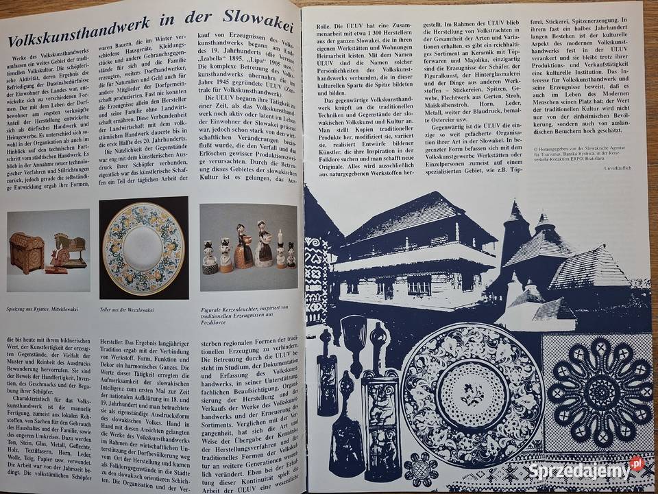 Volkskunsthandwerk in der Slowakei Słowacja Kraków