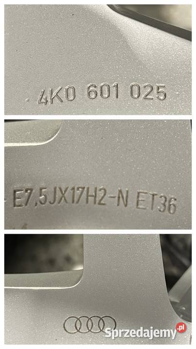 Oryginalne koła zimowe FELGI 17 AUDI A6 C8 C7 dolnośląskie Wrocław