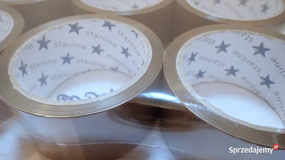 Taśma klejąca pakowa brązowa 60m Mocna acrylowy Siewierz