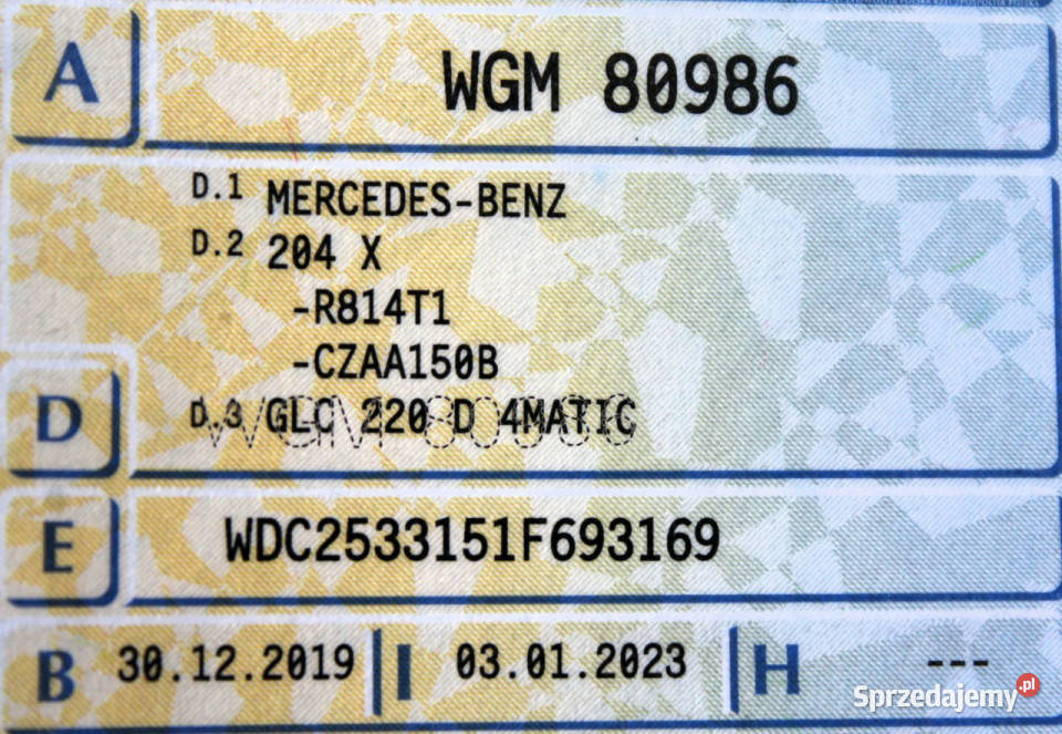 Mercedes GLC 220 SalonPL FV23 4Matic 194 Kamera przyciemniane szyby Sokołów
