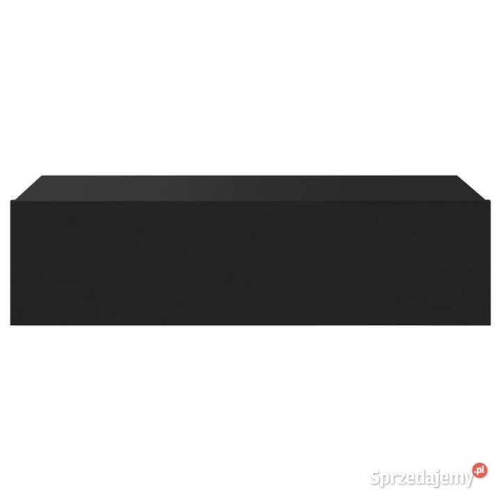Szafka telewizyjna z LED czarna 60x35x155