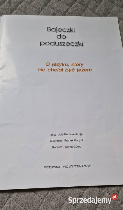 bajeczki do poduszeczki Jola Gurgul bajka Kraków