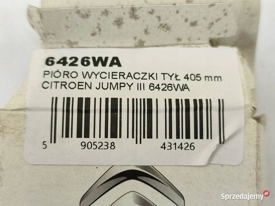 PIÓRO WYCIERACZKI TYŁ 405mm CITROEN JUMPY II VF7