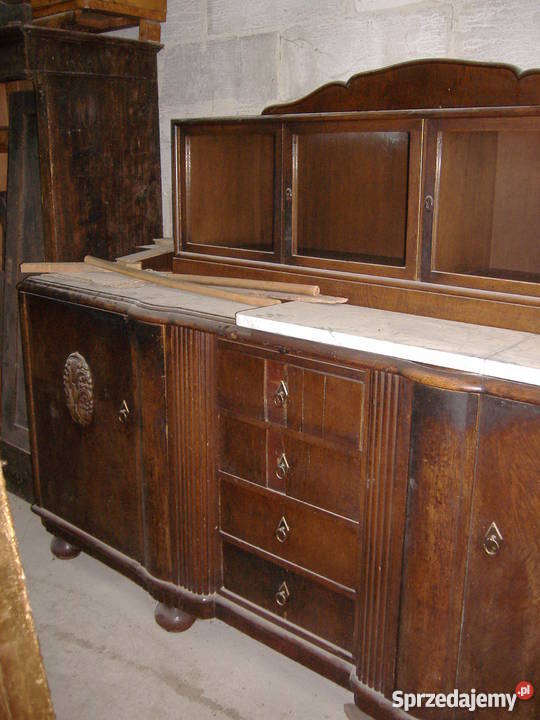 Kredens międzywojenny z nadstawką Wągrowiec