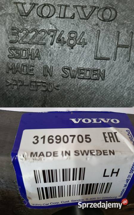 VOLVO C40 XC40 18 ŚLIZG MOCOWANIE ZDERZAKA LEWY Zderzaki Pleszew