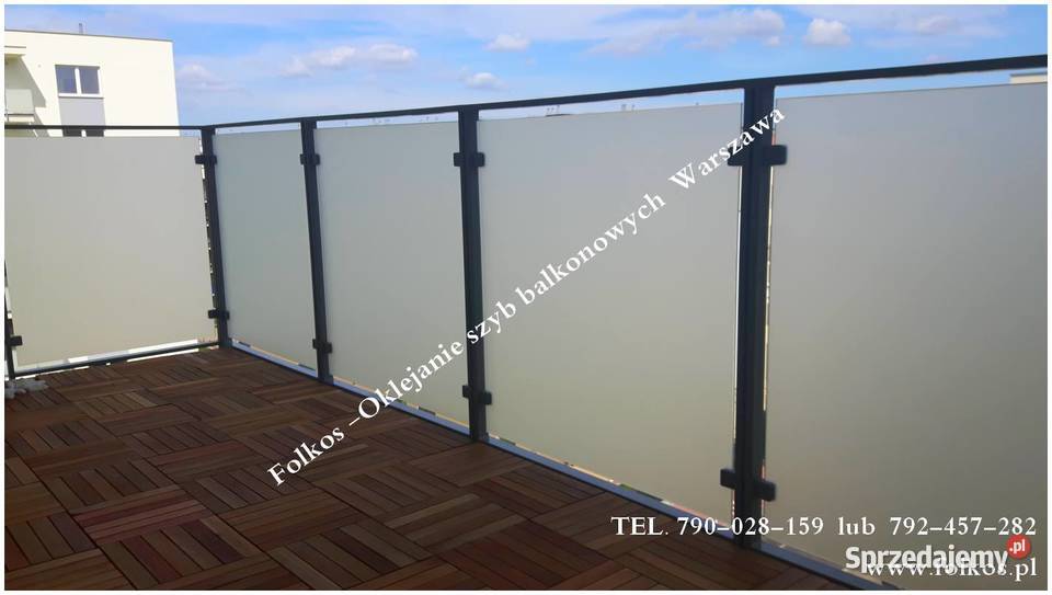Oklejamy balkony folią Warszawa Usługa oklejania