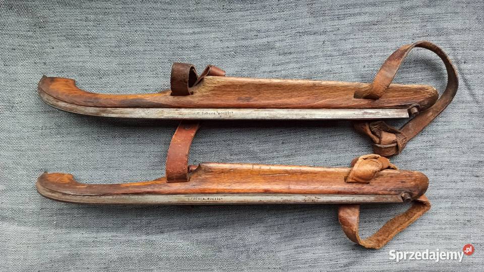 Stare drewniane łyżwy Kolekcje