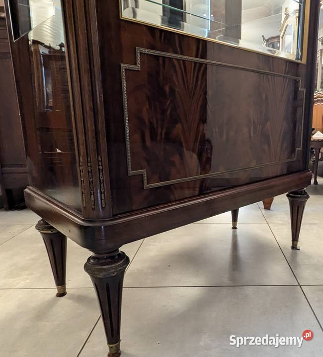 Wspaniała witrynaserwantka empire intarsjesklep Dąbrowa Górnicza sprzedam