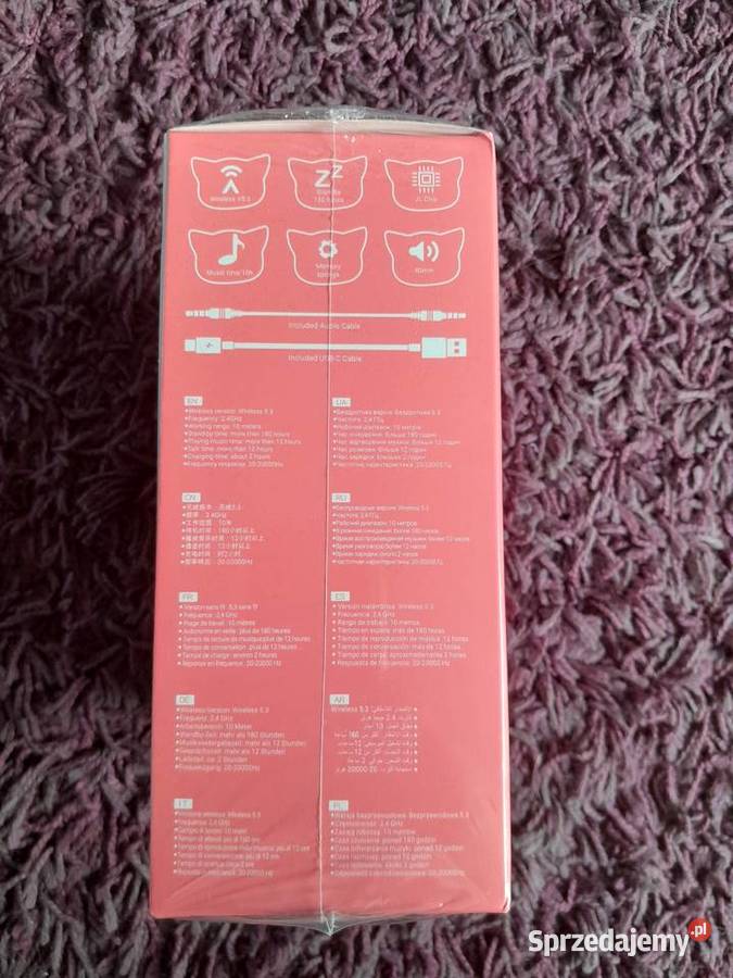 HOCO słuchawki bezprzewodowe nagłowne W50 różowe Wieliczka