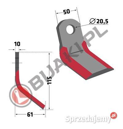 Zestaw noży MAS70Z3 zamiast bijaka RM120 do Chmielniki sprzedam