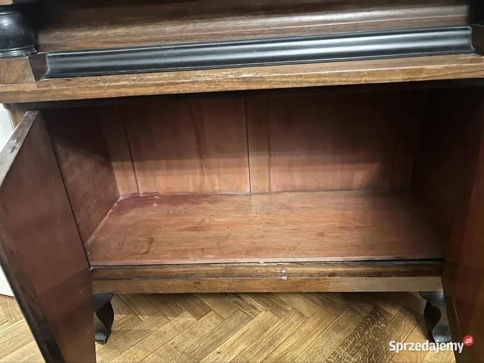 Zestaw mebli witryna i kredens z lat 20 antyki
