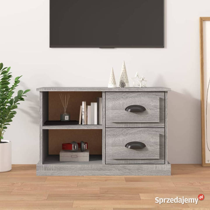 Szafka pod TV szary dąb sonoma 73x355x475