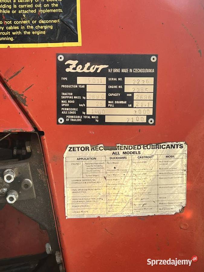 Zetor 5011 orginał import Zetor Gilowice