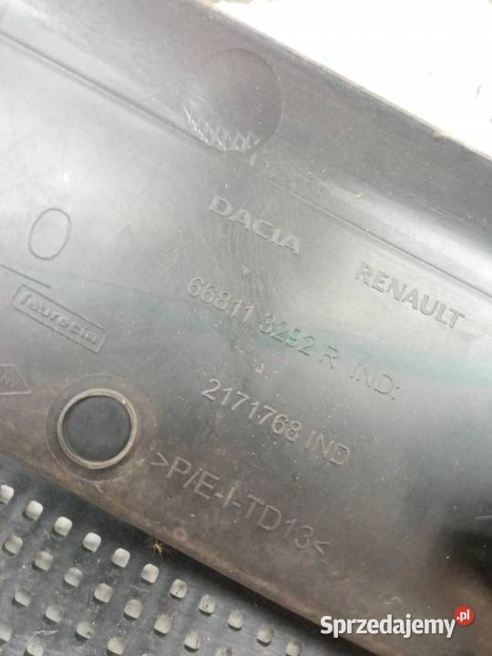 PODSZYBIE PLASTIKOWE EU 668113292R Dacia Duster sprzedam