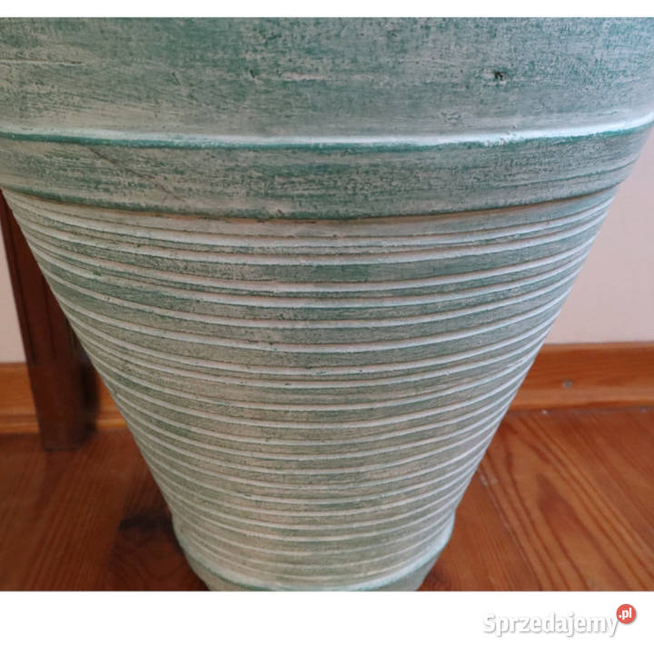 Orientalnac ceramiczna zielona donica amfora z Doniczki i osłonki mazowieckie Nieporęt sprzedam