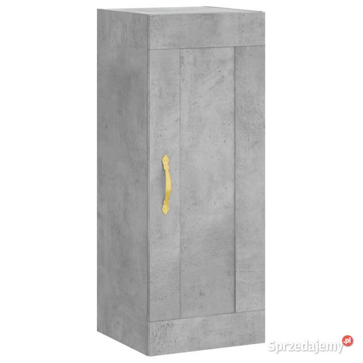 Wysoka szafka szarość betonu 345x34x180 mazowieckie Warszawa