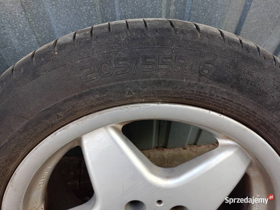 Felgi alu z oponami letnimi 205x55x16 podlaskie Bielsk Podlaski sprzedam