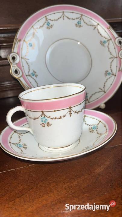 Patera ze złotymi kokardkami 3436 malarza Różowy Gdańsk