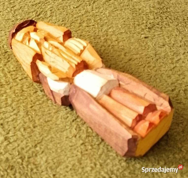 Stara rzeźba ludowa chłopa Rękodzieło Katowice