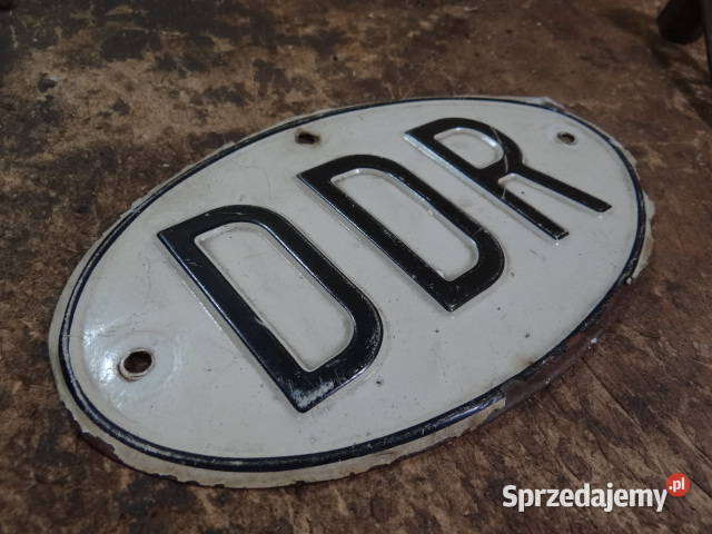 DDR ka tabliczka Trabant Wartburg IFA Barkas org Żary