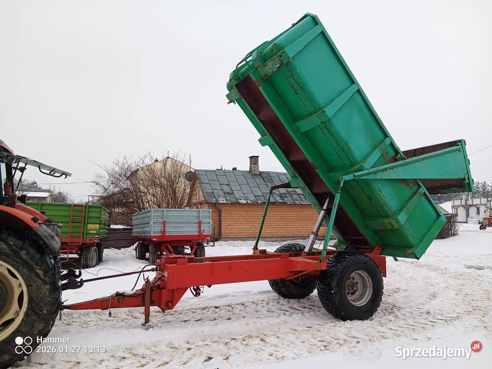przyczepa wywrotka skorupowa 12 ton dokumenty na lubelskie Kurów