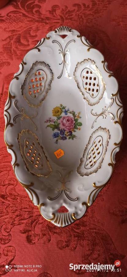 Ażurowa Patera Syg Pirken Hammer Porcelana i szkło Gdańsk