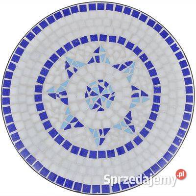 vidaXL Stolik bistro niebieskobiały 60 Warszawa