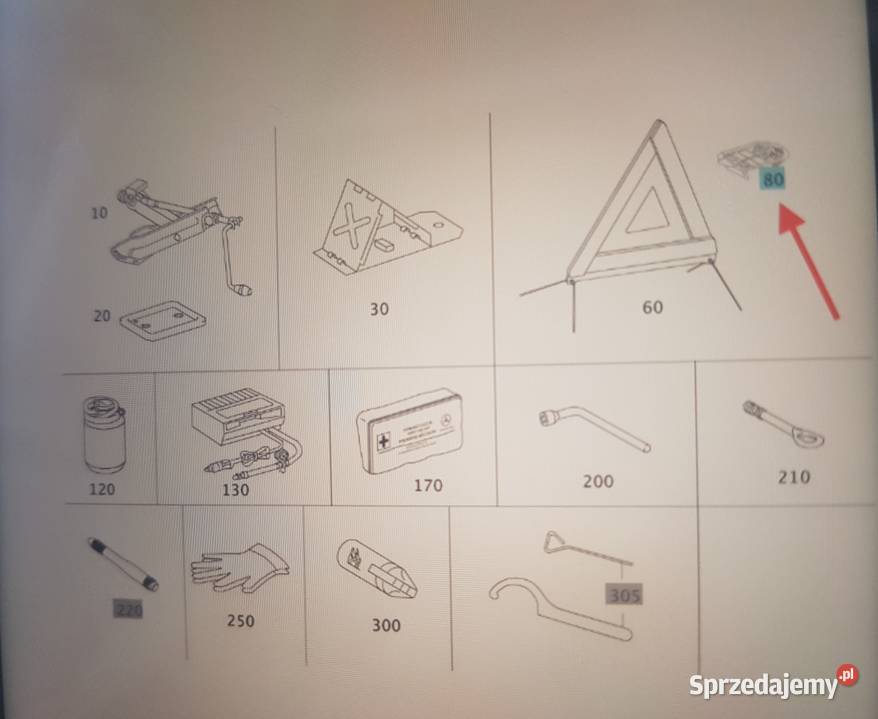 Uchwyt mocowanie trójkąta Mercedes A2048900114 Pozostałe Gdańsk sprzedam