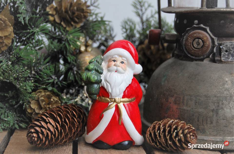 Mikołaj ceramiczny malowany figurka 10