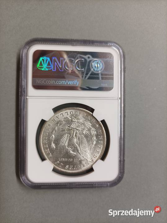 1 Dolar 1884 Morgan NGC MS 63 Nowy Orlean wysoka Antyki, Sztuka, Kolekcje Warszawa sprzedam