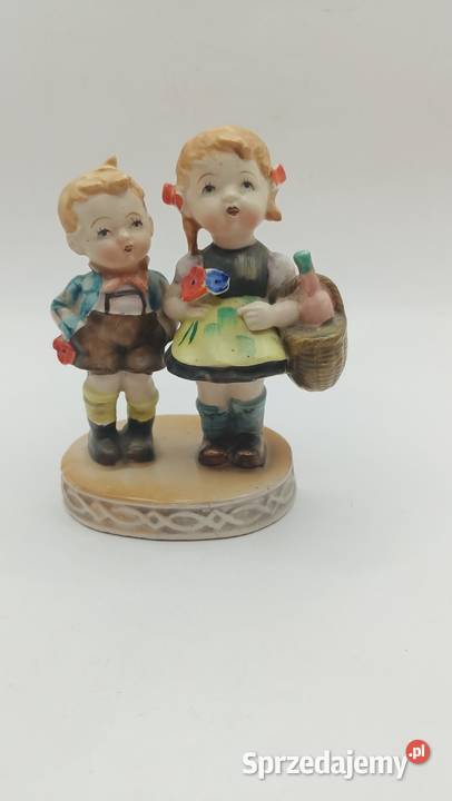Figurka porcelana Dzieci brat i siostra Japonia