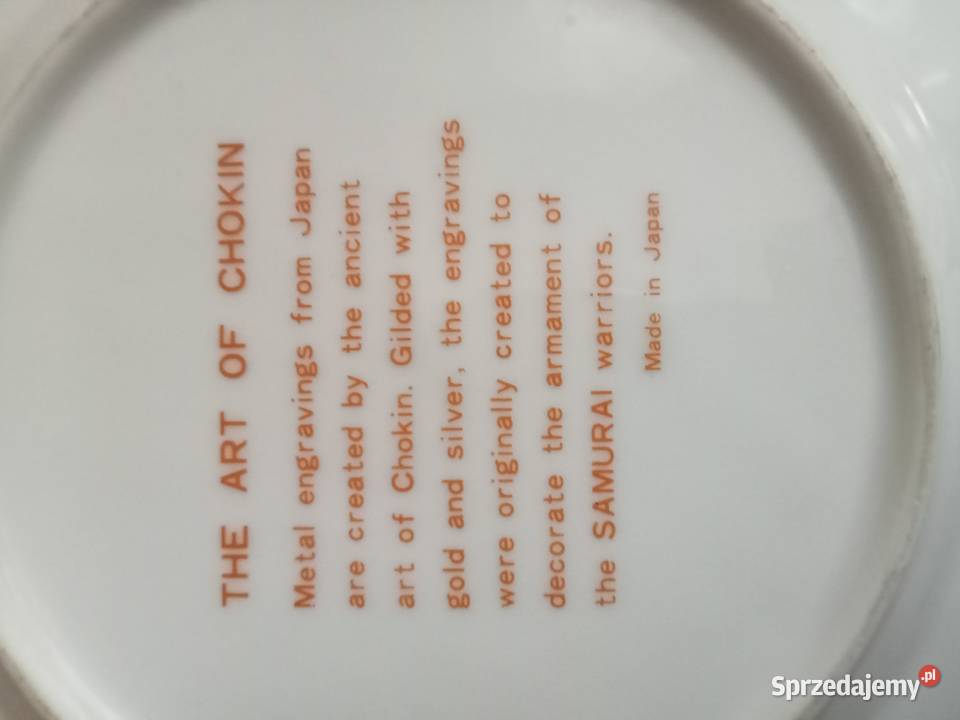 talerze dekoracyjne the art of chokin wielkopolskie Nowy Tomyśl sprzedam