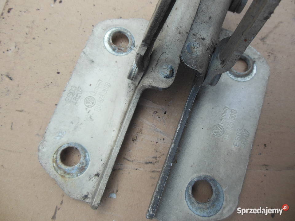 VW TOURAN I ZAWIASY MASKI KOMPLET 1T0823301B śląskie Kozy sprzedam