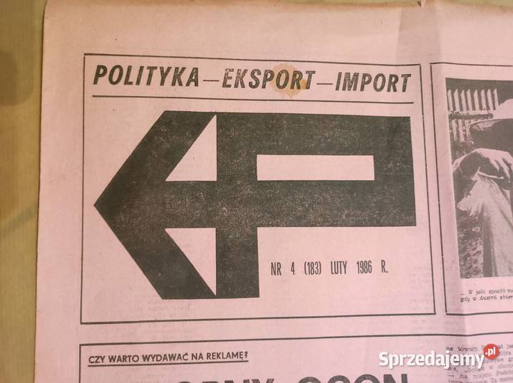 Polityka export import gazeta czasopismo 4183 Pozostałe