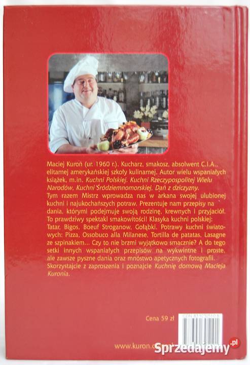 Kuchnia domowa Macieja Kuronia książka kucharska Lublin