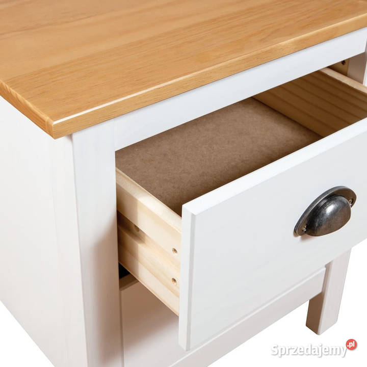 Szafka nocna Hill biała 46x35x495 lite drewno Warszawa